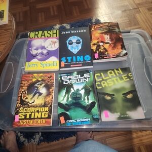 LOT OF 6 YOUTH BOYS TEEN INTEREST ADVENTURE BOOKS 6 IN LOT